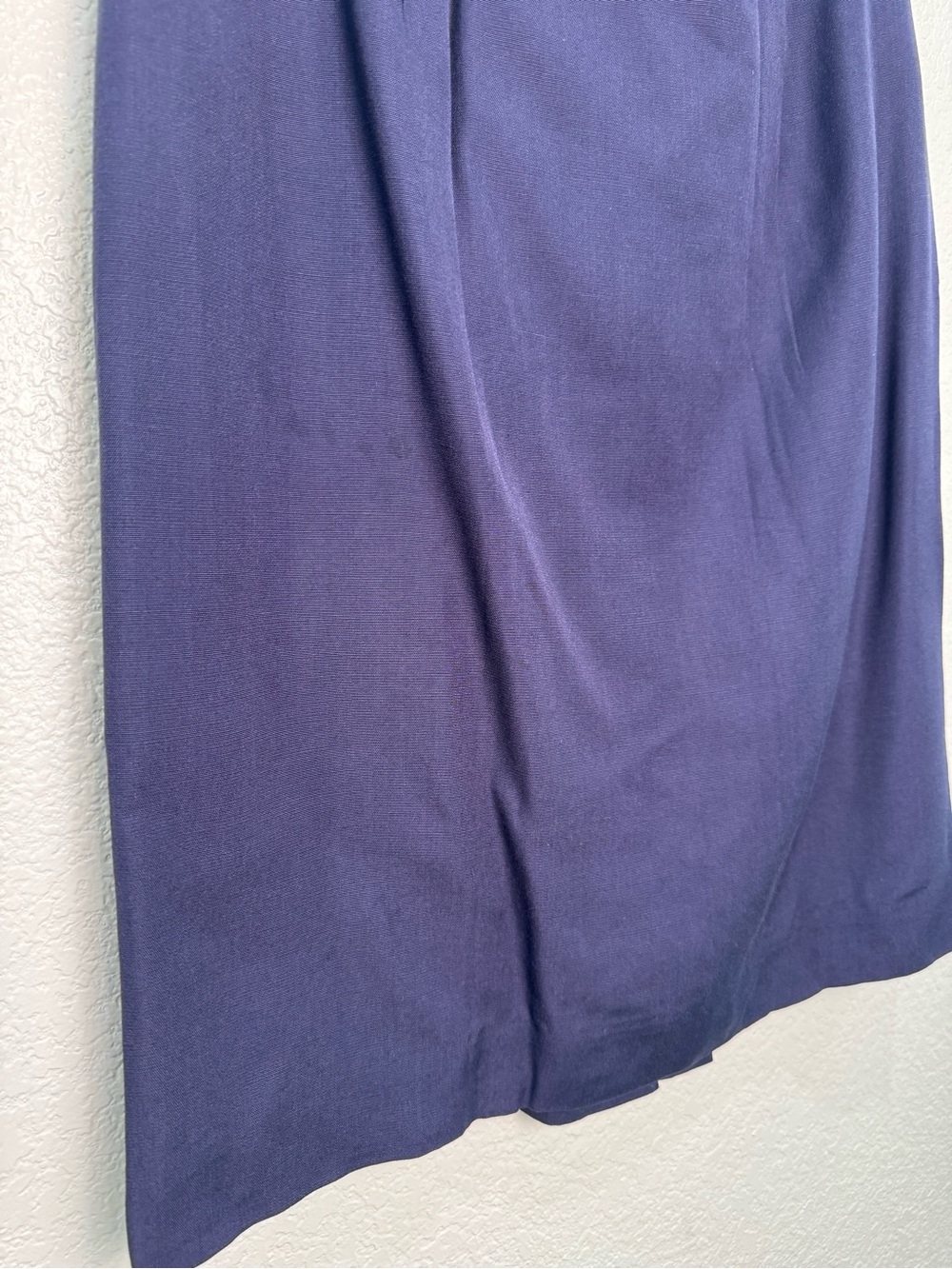 Vintage Christian Dior Navy Blue Midi Pencil Skirt Size 10 High Waist Made USA - Picture 5 of 13